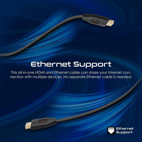 PROMATE HDMI 2.0 Cable, 4K@60Hz HDMI to HDMI Slim 10meter Cable, 9Gbps Bandwidth, Ethernet Support and Gold - Plated Connectors, ProLink4K60 - 10M - Al Kabayel Discount CentrePROMATE HDMI 2.0 Cable, 4K@60Hz HDMI to HDMI Slim 10meter Cable, 9Gbps Bandwidth, Ethernet Support and Gold - Plated Connectors, ProLink4K60 - 10MCords & AdaptersPROMATEAl Kabayel Discount Centre