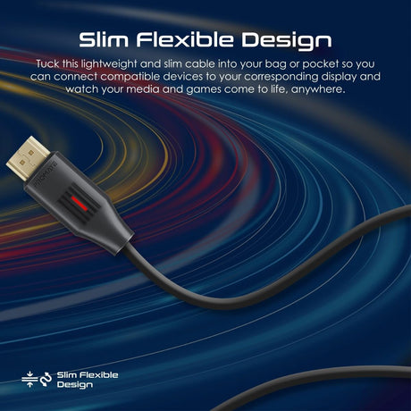 PROMATE HDMI 2.0 Cable, 4K@60Hz HDMI to HDMI Slim 10meter Cable, 9Gbps Bandwidth, Ethernet Support and Gold - Plated Connectors, ProLink4K60 - 10M - Al Kabayel Discount CentrePROMATE HDMI 2.0 Cable, 4K@60Hz HDMI to HDMI Slim 10meter Cable, 9Gbps Bandwidth, Ethernet Support and Gold - Plated Connectors, ProLink4K60 - 10MCords & AdaptersPROMATEAl Kabayel Discount Centre