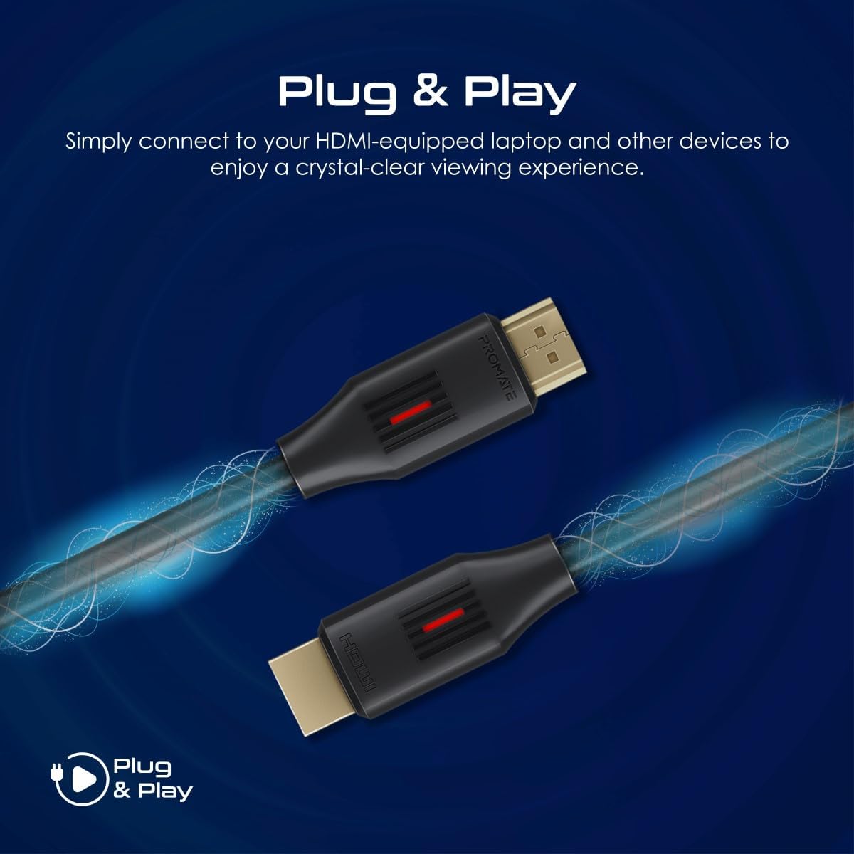 PROMATE HDMI 2.0 Cable, 4K@60Hz HDMI to HDMI Slim 1.5meter Cable, 18Gbps Bandwidth, ProLink4K60 - 150 - Al Kabayel Discount CentrePROMATE HDMI 2.0 Cable, 4K@60Hz HDMI to HDMI Slim 1.5meter Cable, 18Gbps Bandwidth, ProLink4K60 - 150Cords & AdaptersPROMATEAl Kabayel Discount Centre