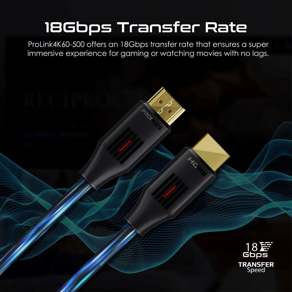 PROMATE HDMI 2.0 Cable, 4K@60Hz HDMI to HDMI Slim 1.5meter Cable, 18Gbps Bandwidth, ProLink4K60 - 150 - Al Kabayel Discount CentrePROMATE HDMI 2.0 Cable, 4K@60Hz HDMI to HDMI Slim 1.5meter Cable, 18Gbps Bandwidth, ProLink4K60 - 150Cords & AdaptersPROMATEAl Kabayel Discount Centre