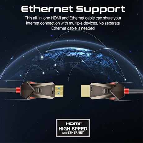 PROMATE HDMI 2.0 Cable, 4K@60Hz HDMI to HDMI Unidirectional Cable, 18Gbps Bandwidth, Ethernet, 15meter Fiber Optic Cable and Gold - Plated Connectors, ProLink4K60 - 15M - Al Kabayel Discount CentrePROMATE HDMI 2.0 Cable, 4K@60Hz HDMI to HDMI Unidirectional Cable, 18Gbps Bandwidth, Ethernet, 15meter Fiber Optic Cable and Gold - Plated Connectors, ProLink4K60 - 15MCords & AdaptersPROMATEAl Kabayel Discount Centre