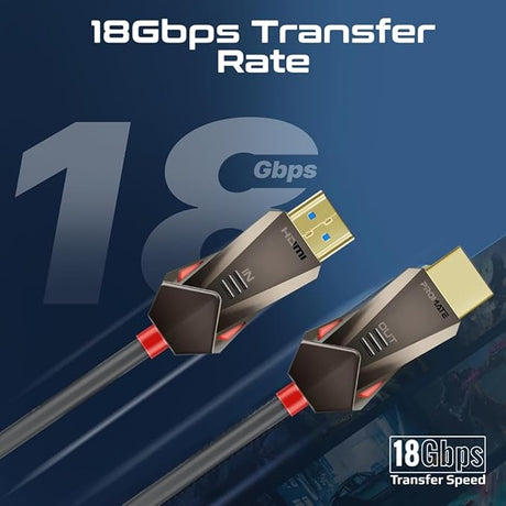 PROMATE HDMI 2.0 Cable, 4K@60Hz HDMI to HDMI Unidirectional Cable, 18Gbps Bandwidth, Ethernet, 15meter Fiber Optic Cable and Gold - Plated Connectors, ProLink4K60 - 15M - Al Kabayel Discount CentrePROMATE HDMI 2.0 Cable, 4K@60Hz HDMI to HDMI Unidirectional Cable, 18Gbps Bandwidth, Ethernet, 15meter Fiber Optic Cable and Gold - Plated Connectors, ProLink4K60 - 15MCords & AdaptersPROMATEAl Kabayel Discount Centre