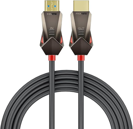 PROMATE HDMI 2.0 Cable, 4K@60Hz HDMI to HDMI Unidirectional Cable, 18Gbps Bandwidth, Ethernet, 20meter Fiber Optic Cable and Gold - Plated Connectors, ProLink4K60 - 20M - Al Kabayel Discount CentrePROMATE HDMI 2.0 Cable, 4K@60Hz HDMI to HDMI Unidirectional Cable, 18Gbps Bandwidth, Ethernet, 20meter Fiber Optic Cable and Gold - Plated Connectors, ProLink4K60 - 20MCords & AdaptersPROMATEAl Kabayel Discount Centre