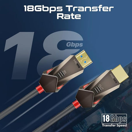 PROMATE HDMI 2.0 Cable, 4K@60Hz HDMI to HDMI Unidirectional Cable, 18Gbps Bandwidth, Ethernet, 20meter Fiber Optic Cable and Gold - Plated Connectors, ProLink4K60 - 20M - Al Kabayel Discount CentrePROMATE HDMI 2.0 Cable, 4K@60Hz HDMI to HDMI Unidirectional Cable, 18Gbps Bandwidth, Ethernet, 20meter Fiber Optic Cable and Gold - Plated Connectors, ProLink4K60 - 20MCords & AdaptersPROMATEAl Kabayel Discount Centre
