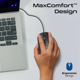 Promate MaxComfort Adjustable DPI Wired Optical Mouse, 2400DPI High Precision, 1.5m Cable Length - Al Kabayel Discount CentrePromate MaxComfort Adjustable DPI Wired Optical Mouse, 2400DPI High Precision, 1.5m Cable LengthElectronic AppliancesPROMATEAl Kabayel Discount Centre