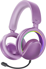 Promate Novon Open - Ear Bluetooth Headphones with Detachable Mic, RGB Light Modes, 40mm Dynamic Drivers, 20H Battery, Bluetooth v6.0, ABS - PC Build for Gaming, Workouts, and Streaming Purple - Al Kabayel Discount CentrePromate Novon Open - Ear Bluetooth Headphones with Detachable Mic, RGB Light Modes, 40mm Dynamic Drivers, 20H Battery, Bluetooth v6.0, ABS - PC Build for Gaming, Workouts, and Streaming PurpleElectronic AppliancesPROMATEAl Kabayel Discount Centre