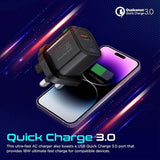 PROMATE Ultra Fast Dual Port Charger 25W, Black - Al Kabayel Discount CentrePROMATE Ultra Fast Dual Port Charger 25W, BlackCords & AdaptersPROMATEAl Kabayel Discount Centre