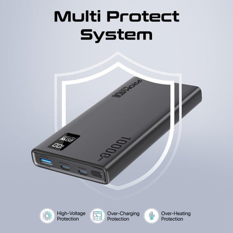 Promate Universal 10000mAh Ultra - Slim Power Bank, with 20W USB - C Input/Output Port, QC 3.0 Output, USB - C Ports, LCD Screen and Over - Heating Protection for Smartphones and Tablets, Bolt - 10PD - Al Kabayel Discount CentrePromate Universal 10000mAh Ultra - Slim Power Bank, with 20W USB - C Input/Output Port, QC 3.0 Output, USB - C Ports, LCD Screen and Over - Heating Protection for Smartphones and Tablets, Bolt - 10PDMobile AccessoriesPROMATEAl Kabayel Discount Centre