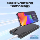 Promate Universal 10000mAh Ultra - Slim Power Bank, with 20W USB - C Input/Output Port, QC 3.0 Output, USB - C Ports, LCD Screen and Over - Heating Protection for Smartphones and Tablets, Bolt - 10PD - Al Kabayel Discount CentrePromate Universal 10000mAh Ultra - Slim Power Bank, with 20W USB - C Input/Output Port, QC 3.0 Output, USB - C Ports, LCD Screen and Over - Heating Protection for Smartphones and Tablets, Bolt - 10PDMobile AccessoriesPROMATEAl Kabayel Discount Centre