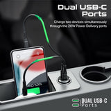 Promate USB - C Car Charger, Ultra - Compact Fast 40W Power Delivery Adapter with Dual USB - C Ports, Built - In Mini Handle, Aluminum Alloy and Short - Circuit Protection for iPhone 14, Galaxy S22,Bullet - PD40 - Al Kabayel Discount CentrePromate USB - C Car Charger, Ultra - Compact Fast 40W Power Delivery Adapter with Dual USB - C Ports, Built - In Mini Handle, Aluminum Alloy and Short - Circuit Protection for iPhone 14, Galaxy S22,Bullet - PD40Cords & AdaptersPROMATEAl Kabayel Discount Centre