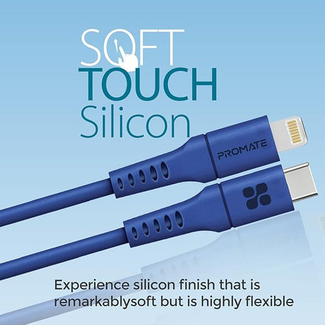 PROMATE USB - C to Lightning Cable 3meter, 20W Type - C to Lightning Soft Silicone Cord with 480 Mbps Data Sync, PowerLink - 300 - Al Kabayel Discount CentrePROMATE USB - C to Lightning Cable 3meter, 20W Type - C to Lightning Soft Silicone Cord with 480 Mbps Data Sync, PowerLink - 300Cords & AdaptersPROMATEAl Kabayel Discount Centre