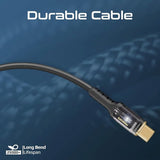 PROMATE USB - C to USB - C Cable, 1.2meter Fast - Charging 100W, LED, 480Mbps Data Sync, LucidLine - CC120 Black - Al Kabayel Discount CentrePROMATE USB - C to USB - C Cable, 1.2meter Fast - Charging 100W, LED, 480Mbps Data Sync, LucidLine - CC120 BlackCords & AdaptersPROMATEAl Kabayel Discount Centre