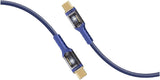 Promate USB - C to USB - C Cable, Fast - Charging 100W Power Delivery Type - C Cable with Transparent Tips, LED, 25000+ Long Bend Lifespan, 480Mbps Data Sync and 120cm Nylon Braided Cord,LucidLine - CC120 Navy - Al Kabayel Discount CentrePromate USB - C to USB - C Cable, Fast - Charging 100W Power Delivery Type - C Cable with Transparent Tips, LED, 25000+ Long Bend Lifespan, 480Mbps Data Sync and 120cm Nylon Braided Cord,LucidLine - CC120 NavyCords & AdaptersPROMATEAl Kabayel Discount Centre