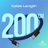 Promate USB - C to USB - C Cable, Premium 60W Power Delivery Fast Charging Cable, 480Mbps Data Sync, 200cm Anti - Tangle Nylon Braided Cord for iPhone 17, Galaxy S25, iPad Air, Dell, ECOLINE - CC200.NAVY - Al Kabayel Discount CentrePromate USB - C to USB - C Cable, Premium 60W Power Delivery Fast Charging Cable, 480Mbps Data Sync, 200cm Anti - Tangle Nylon Braided Cord for iPhone 17, Galaxy S25, iPad Air, Dell, ECOLINE - CC200.NAVYCords & AdaptersPROMATEAl Kabayel Discount Centre