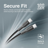 Promate USB - C to USB - C Cable, Premium 60W Power Delivery Fast Charging Type - C Cable with 480Mbps Data Sync and 100cm Anti - Tangle Silicone Cord for Galaxy S25, iPhone 17, XCord - CC Black - Al Kabayel Discount CentrePromate USB - C to USB - C Cable, Premium 60W Power Delivery Fast Charging Type - C Cable with 480Mbps Data Sync and 100cm Anti - Tangle Silicone Cord for Galaxy S25, iPhone 17, XCord - CC BlackCords & AdaptersPROMATEAl Kabayel Discount Centre