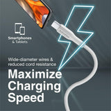 Promate USB to USB - C Cable, Durable Silicone Type - C Charging Cable with 2A Fast Charging, 480 Mbps Data Sync, 1m Anti - Tangle Wire and 10000 Long Bend Lifespan for Galaxy S22, iPad Air, XCord - AC White - Al Kabayel Discount CentrePromate USB to USB - C Cable, Durable Silicone Type - C Charging Cable with 2A Fast Charging, 480 Mbps Data Sync, 1m Anti - Tangle Wire and 10000 Long Bend Lifespan for Galaxy S22, iPad Air, XCord - AC WhiteCords & AdaptersPROMATEAl Kabayel Discount Centre