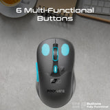Promate Wireless Mouse, Ergonomic 500mAh Rechargeable Mice, Dual Mode Connectivity, Bluetooth v5.1, 2.4Ghz Transmission, Adjustable 1600DPI, 6 Functional Buttons for MacBook, Dell, Asus, SAMO.BLACK - Al Kabayel Discount CentrePromate Wireless Mouse, Ergonomic 500mAh Rechargeable Mice, Dual Mode Connectivity, Bluetooth v5.1, 2.4Ghz Transmission, Adjustable 1600DPI, 6 Functional Buttons for MacBook, Dell, Asus, SAMO.BLACKElectronic AppliancesPROMATEAl Kabayel Discount Centre