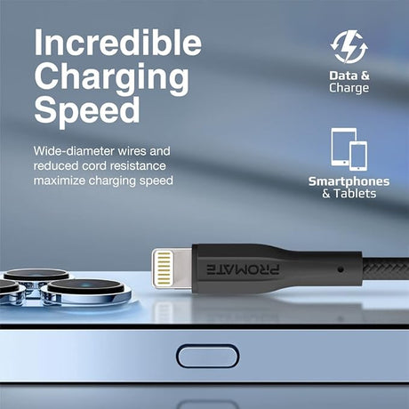 PROMATE Xcord - AI200 2meter USB Lightning Cable - Al Kabayel Discount CentrePROMATE Xcord - AI200 2meter USB Lightning CableCords & AdaptersPROMATEAl Kabayel Discount Centre