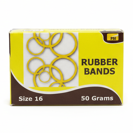 PSI Pure Rubber Bands – Size 16 | 50 Grams - Al Kabayel Discount CentrePSI Pure Rubber Bands – Size 16 | 50 GramsPaper Clips, Staples & FastenersPSIAl Kabayel Discount Centre