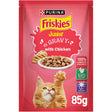 Purina Friskies Kitten Chicken Chunks in Gravy Wet Cat Food Pouch 85g - Al Kabayel Discount CentrePurina Friskies Kitten Chicken Chunks in Gravy Wet Cat Food Pouch 85gPet SuppliesPURINA FRISKIESAl Kabayel Discount Centre