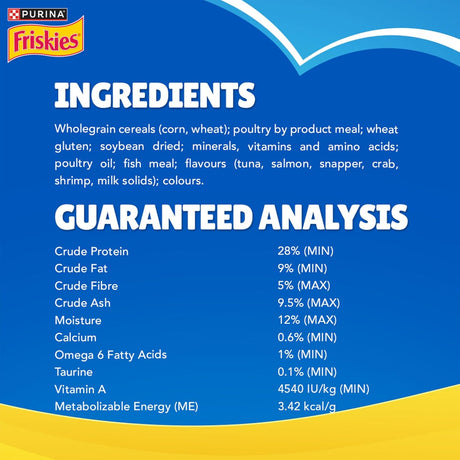 Purina Friskies Seafood Sensations Cat Dry Food - 2.5KG - Al Kabayel Discount CentrePurina Friskies Seafood Sensations Cat Dry Food - 2.5KGPet SuppliesPURINA FRISKIESAl Kabayel Discount Centre