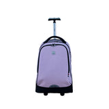 Wires Big Wheel School Bag Trolley Set of 3 (Lunch Bag & Pencil Case) Purple