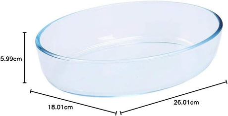 PYREX Oval Borosilicate Glass Roaster/Baking Tray 1.6 Liter, 26cm*18cm - Al Kabayel Discount CentrePYREX Oval Borosilicate Glass Roaster/Baking Tray 1.6 Liter, 26cm*18cmFood ContainersPYREXAl Kabayel Discount Centre