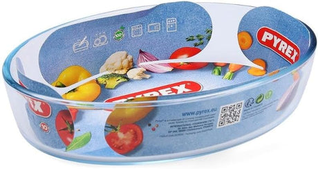 PYREX Oval Borosilicate Glass Roaster/Baking Tray 1.6 Liter, 26cm*18cm - Al Kabayel Discount CentrePYREX Oval Borosilicate Glass Roaster/Baking Tray 1.6 Liter, 26cm*18cmFood ContainersPYREXAl Kabayel Discount Centre