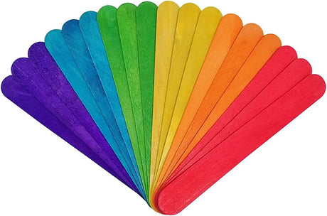 QING MIAN 50pcs Colourful Wooden Chip Craft Stick 15cm*1.6cm - Al Kabayel Discount CentreQING MIAN 50pcs Colourful Wooden Chip Craft Stick 15cm*1.6cmDisposableQING MIANAl Kabayel Discount Centre