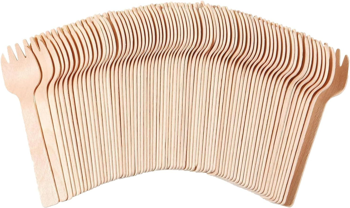 QING MIAN 50pcs Disposable Wooden Fork 10.5cm - Al Kabayel Discount CentreQING MIAN 50pcs Disposable Wooden Fork 10.5cmCookware AccessoriesQING MIANAl Kabayel Discount Centre