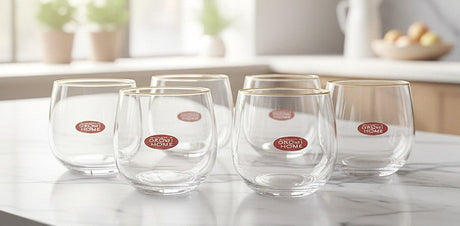 QING PING GUO 6 - Piece 500ml Moonlight Glass Water Cup Set – Premium Clear Glasses for Home & Parties - Al Kabayel Discount CentreQING PING GUO 6 - Piece 500ml Moonlight Glass Water Cup Set – Premium Clear Glasses for Home & PartiesDrinkware SetsQING PING GUOAl Kabayel Discount Centre