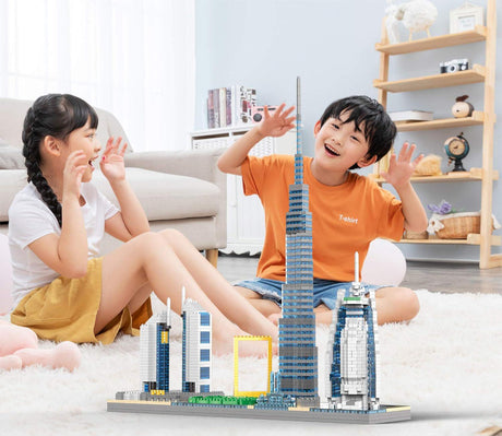 QS08 Buliding Blocks Playset, Dubai Building Collection 3000+ pieces, 32cm*8cm*36cm - Al Kabayel Discount CentreQS08 Buliding Blocks Playset, Dubai Building Collection 3000+ pieces, 32cm*8cm*36cmBuilding ToysQS08Al Kabayel Discount Centre