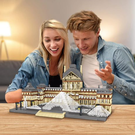 QS08 Buliding Blocks Playset, Le Louvre Museum Building Collection 3000+ pieces, 24cm*16cm*14.5cm - Al Kabayel Discount CentreQS08 Buliding Blocks Playset, Le Louvre Museum Building Collection 3000+ pieces, 24cm*16cm*14.5cmBuilding ToysQS08Al Kabayel Discount Centre