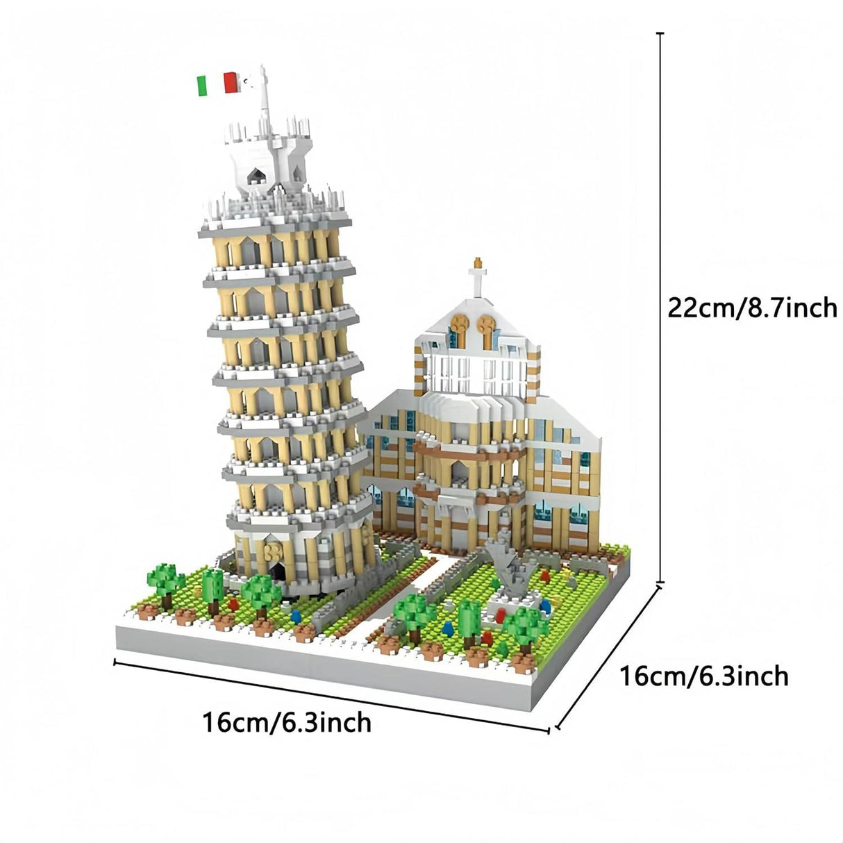 QS08 Buliding Blocks Playset, Leaning Tower of Pisa Building Collection 2680+ pieces, 16cm*16cm*22cm - Al Kabayel Discount CentreQS08 Buliding Blocks Playset, Leaning Tower of Pisa Building Collection 2680+ pieces, 16cm*16cm*22cmBuilding ToysQS08Al Kabayel Discount Centre