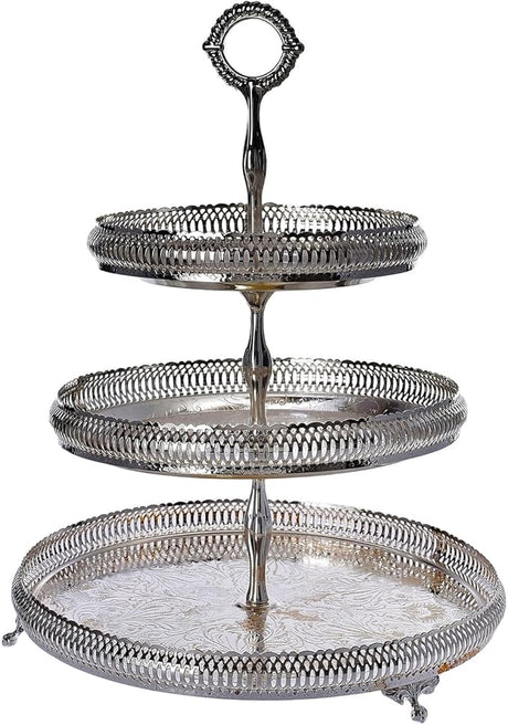 Queen Anne 3 Tier Cake Galleried Stand 25X40Cm - Al Kabayel Discount CentreQueen Anne 3 Tier Cake Galleried Stand 25X40CmStylish ServewareQUEEN ANNEAl Kabayel Discount Centre