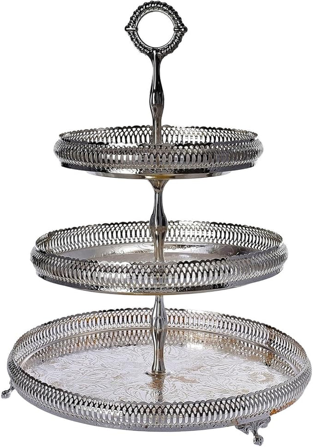 Queen Anne 3 Tier Cake Galleried Stand 25X40Cm - Al Kabayel Discount CentreQueen Anne 3 Tier Cake Galleried Stand 25X40CmStylish ServewareQUEEN ANNEAl Kabayel Discount Centre