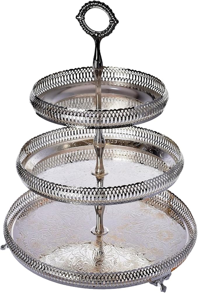 Queen Anne 3 Tier Cake Galleried Stand 25X40Cm - Al Kabayel Discount CentreQueen Anne 3 Tier Cake Galleried Stand 25X40CmStylish ServewareQUEEN ANNEAl Kabayel Discount Centre