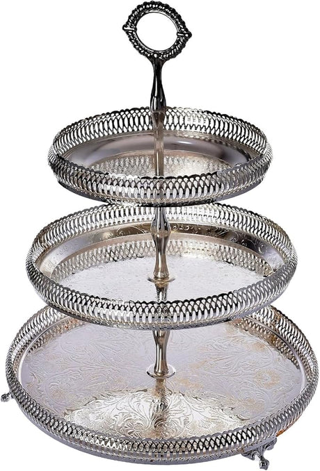 Queen Anne 3 Tier Cake Galleried Stand 25X40Cm - Al Kabayel Discount CentreQueen Anne 3 Tier Cake Galleried Stand 25X40CmStylish ServewareQUEEN ANNEAl Kabayel Discount Centre