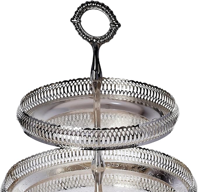 Queen Anne 3 Tier Cake Galleried Stand 25X40Cm - Al Kabayel Discount CentreQueen Anne 3 Tier Cake Galleried Stand 25X40CmStylish ServewareQUEEN ANNEAl Kabayel Discount Centre