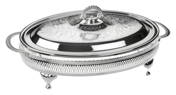 Queen Anne Large Oval Casserole/Lid 16.51 X 26.67 X 40.95cm English Silver Plate  - Al Kabayel Discount CentreQueen Anne Large Oval Casserole/Lid 16.51 X 26.67 X 40.95cm English Silver Plate Stylish ServewareQUEEN ANNEAl Kabayel Discount Centre