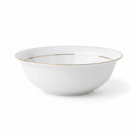 Queens White Ceramic Soup Bowl with Golden Rim — 5.5 Inch - Al Kabayel Discount CentreQueens White Ceramic Soup Bowl with Golden Rim — 5.5 InchBowlsQUEENSAl Kabayel Discount Centre