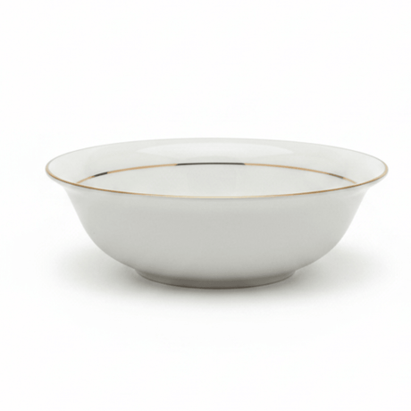 Queens White Ceramic Soup Bowl with Golden Rim — 5.5 Inch - Al Kabayel Discount CentreQueens White Ceramic Soup Bowl with Golden Rim — 5.5 InchBowlsQUEENSAl Kabayel Discount Centre