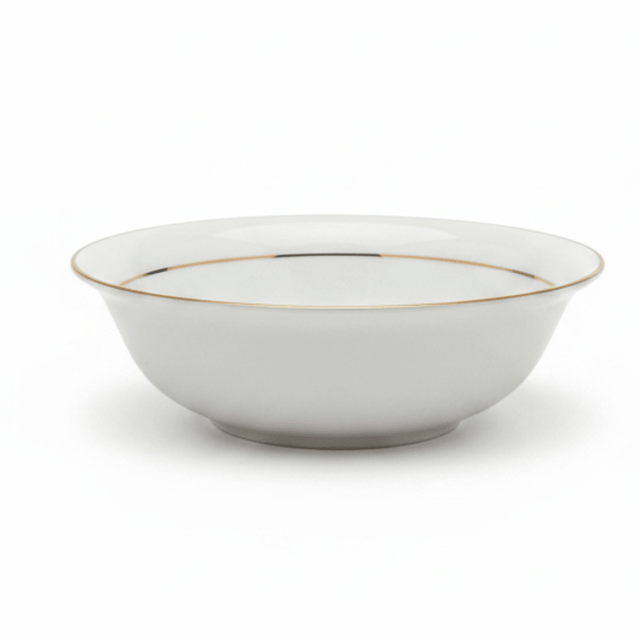 Queens White Ceramic Soup Bowl with Golden Rim — 5.5 Inch - Al Kabayel Discount CentreQueens White Ceramic Soup Bowl with Golden Rim — 5.5 InchBowlsQUEENSAl Kabayel Discount Centre
