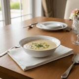Queens White Ceramic Soup Bowl with Golden Rim — 5.5 Inch - Al Kabayel Discount CentreQueens White Ceramic Soup Bowl with Golden Rim — 5.5 InchBowlsQUEENSAl Kabayel Discount Centre