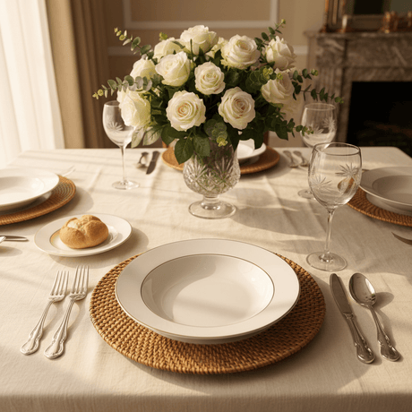 Queens White Ceramic Soup Plate with Golden Rim | 8 Inch | Premium Tableware - Al Kabayel Discount CentreQueens White Ceramic Soup Plate with Golden Rim | 8 Inch | Premium TablewarePlatesQUEENSAl Kabayel Discount Centre