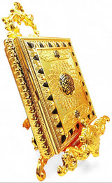 Quran Box With Stand Golden Black Small 17x12cm - Al Kabayel Discount CentreQuran Box With Stand Golden Black Small 17x12cmHome Décor AccentsAKDCAl Kabayel Discount Centre