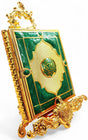Quran Box With Stand Golden Green Medium 22x17cm - Al Kabayel Discount CentreQuran Box With Stand Golden Green Medium 22x17cmHome Décor AccentsAKDCAl Kabayel Discount Centre