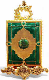 Quran Box With Stand Golden Green Medium 22x17cm - Al Kabayel Discount CentreQuran Box With Stand Golden Green Medium 22x17cmHome Décor AccentsAKDCAl Kabayel Discount Centre