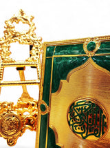 Quran Box With Stand Golden Green Small 17x12cm - Al Kabayel Discount CentreQuran Box With Stand Golden Green Small 17x12cmHome Décor AccentsAKDCAl Kabayel Discount Centre
