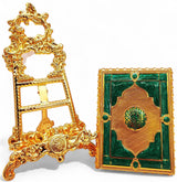 Quran Box With Stand Golden Green Small 17x12cm - Al Kabayel Discount CentreQuran Box With Stand Golden Green Small 17x12cmHome Décor AccentsAKDCAl Kabayel Discount Centre